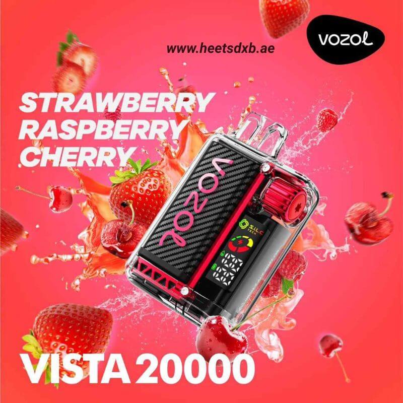 VOZOL Vista 20000 Puffs Disposable Vape in Dubai Strawberry raspberry cherry