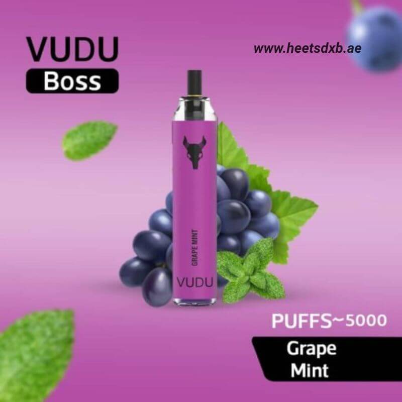 VUDU Boss 5000 Puffs 50Mg Disposable Vape In Dubai Grape Mint

