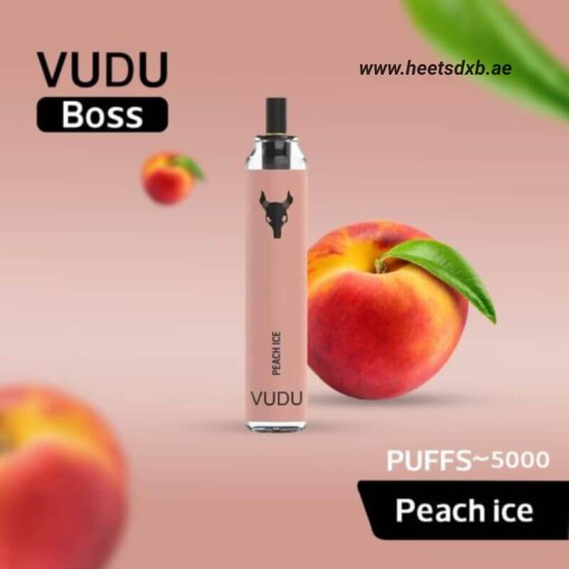 VUDU Boss 5000 Puffs 50Mg Disposable Vape In Dubai Peach Ice
