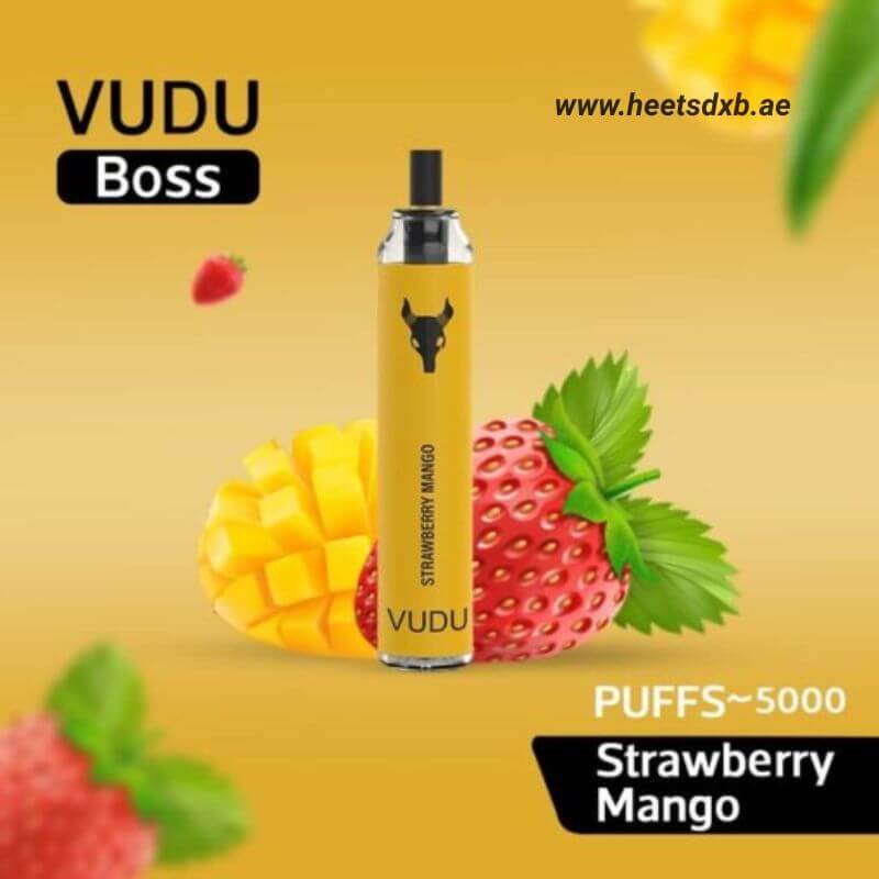 VUDU Boss 5000 Puffs 50Mg Disposable Vape In Dubai Strawberry Mango
