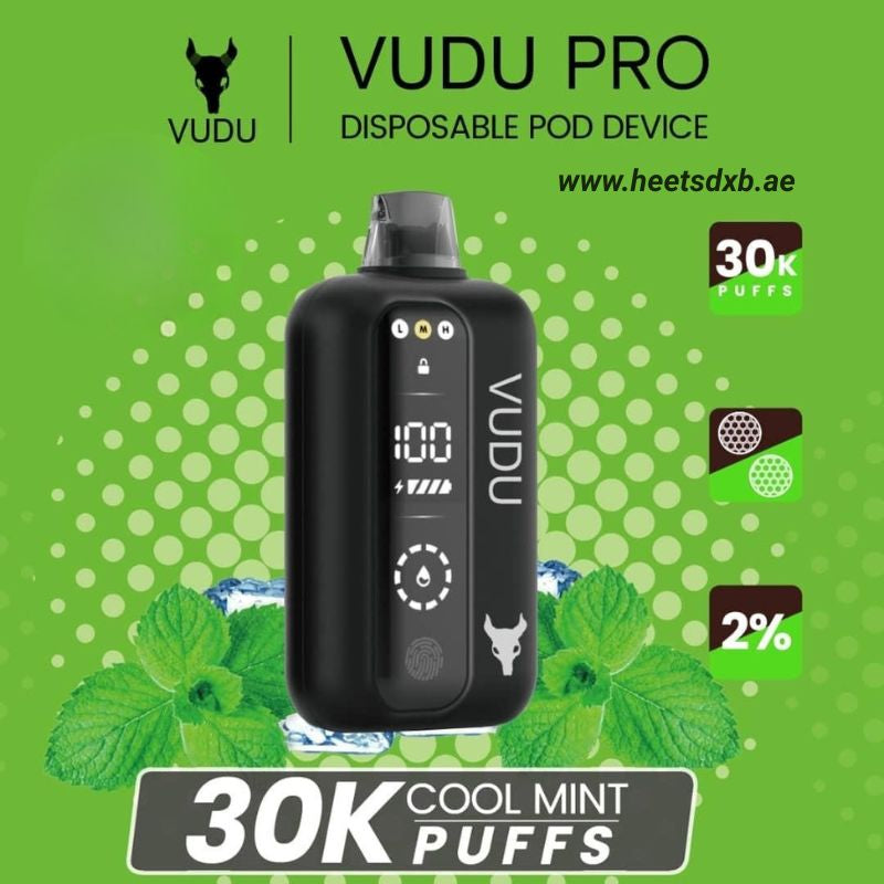 VUDU PRO 30000 Puffs 20MG Nicotine in Dubai Cool Mint
