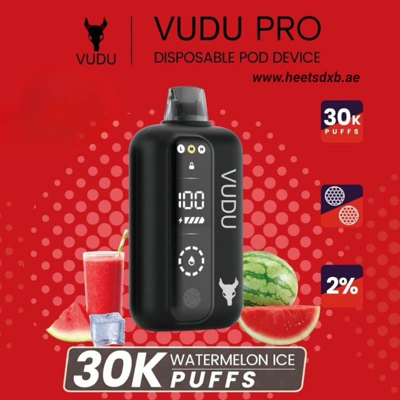 VUDU PRO 30000 Puffs 20MG Nicotine in Dubai Watermelon Ice
