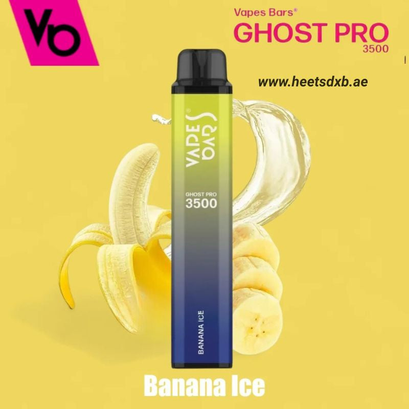 Vapes Bars Ghost Pro 3500 Puff Disposable Vape in Dubai Banana Ice
