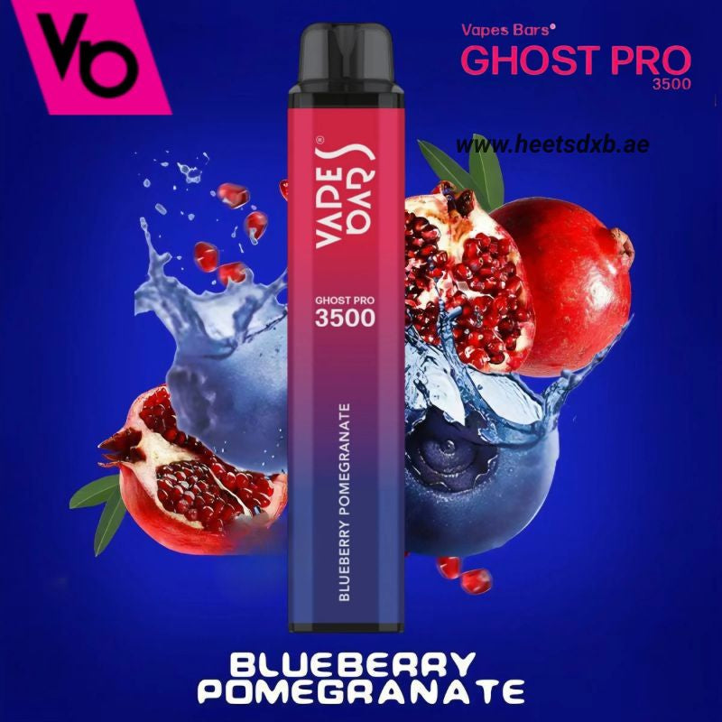Vapes Bars Ghost Pro 3500 Puff Disposable Vape in Dubai Blueberry Pomegranate
