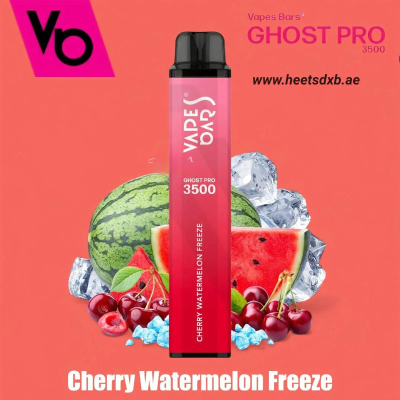 Vapes Bars Ghost Pro 3500 Puff Disposable Vape in Dubai Cherry Watermelon Freeze
