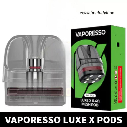Vaporesso Luxe X Pods Cartridge Replacement Empty Pods in Dubai 0.4Ω