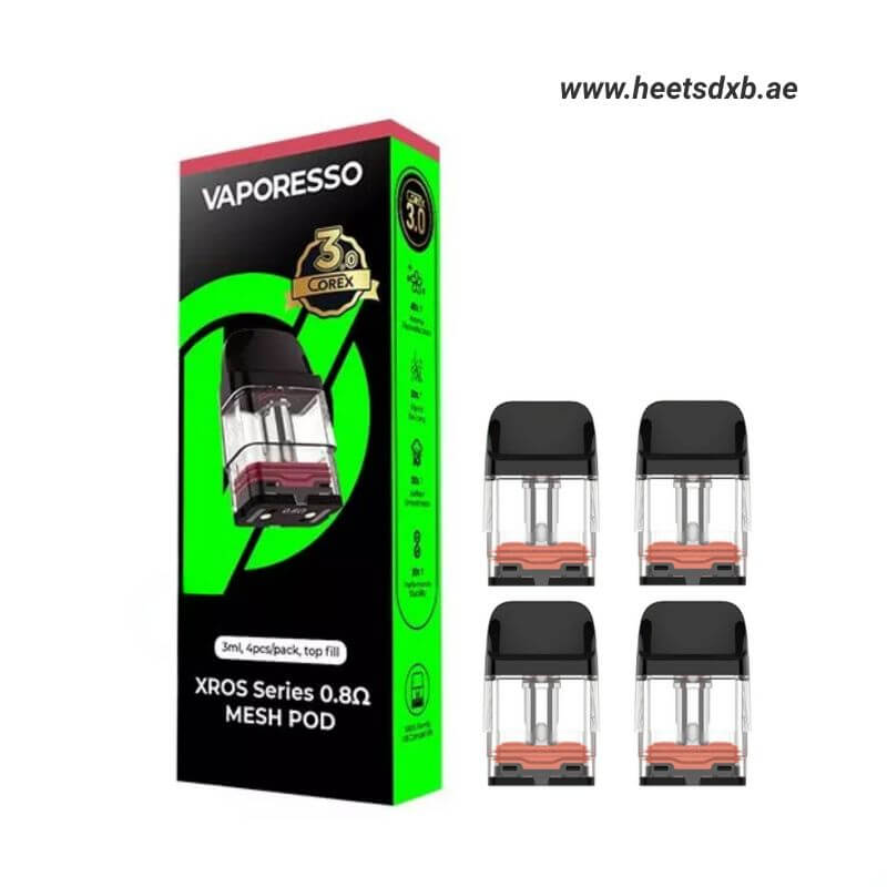 Vaporesso XROS Series Pod Cartridge 4pcs Pack 0.8Ω Mesh Pod (3ml, COREX 3.0)