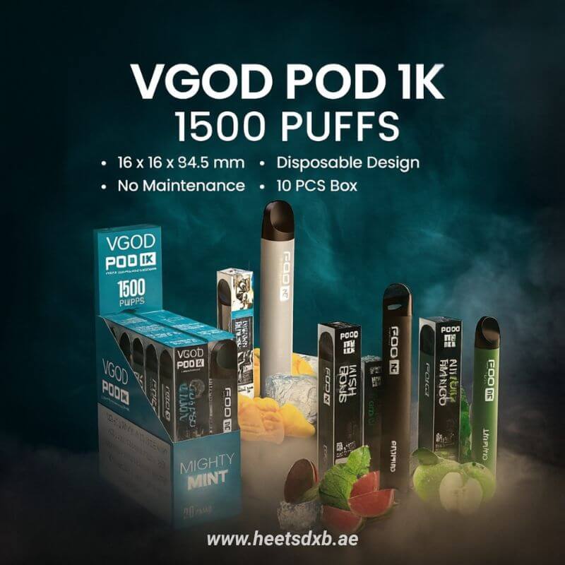 Vgod Pod 1k 1500 Puffs 20MG nicotine Disposable Vape 