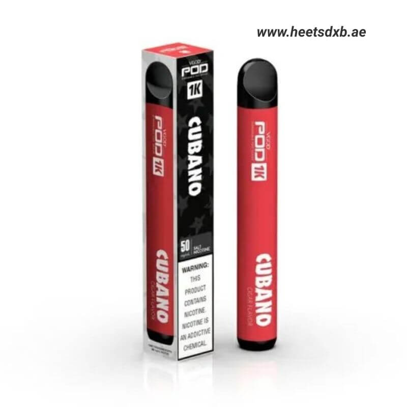 Vgod Pod 1k 1500 Puffs 20MG nicotine Disposable Vape Cubano