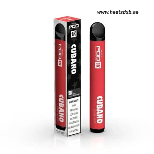Vgod Pod 1k 1500 Puffs 20MG nicotine Disposable Vape Cubano