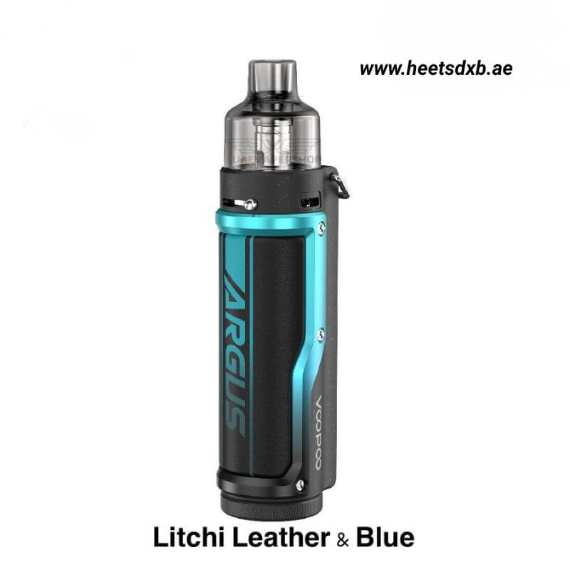 Voopoo Argus 40w 1500mAh Pod System In Dubai Litchi Leather & Blue