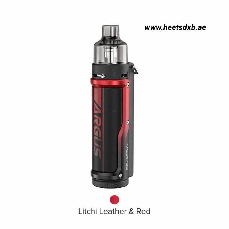 Voopoo Argus Pro 80W 3000mAh Pod System In Dubai Litchi Leather & Red