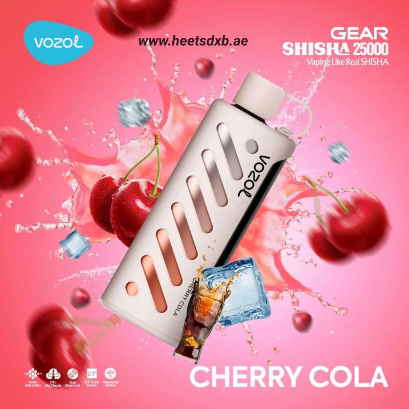 Vozol Gear Shisha 25000 Puffs Disposable Vape In Dubai Cherry Cola
