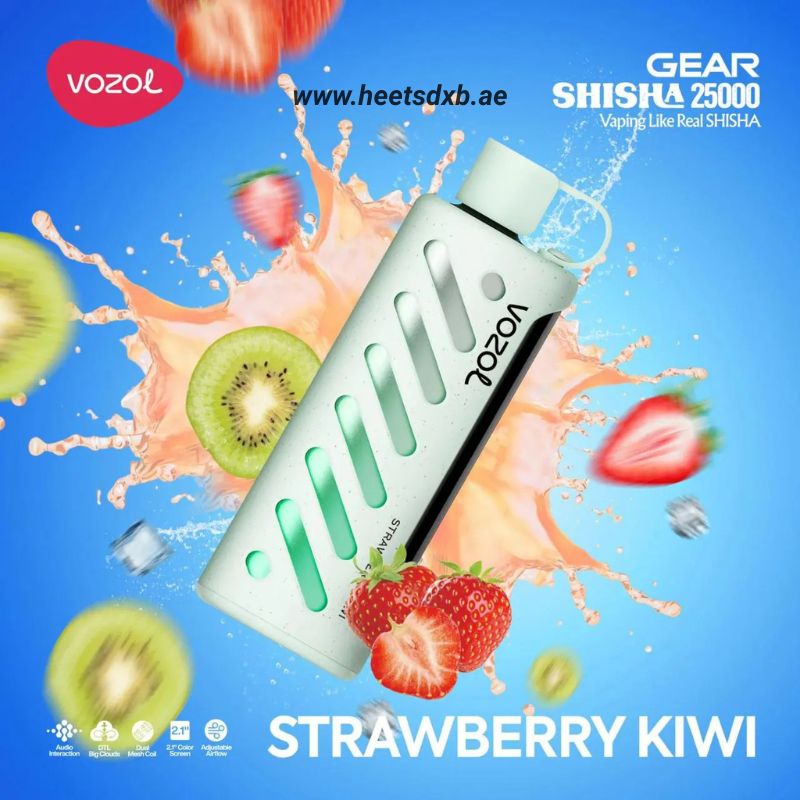 Vozol Gear Shisha 25000 Puffs Disposable Vape In Dubai Strawberry Kiwi
