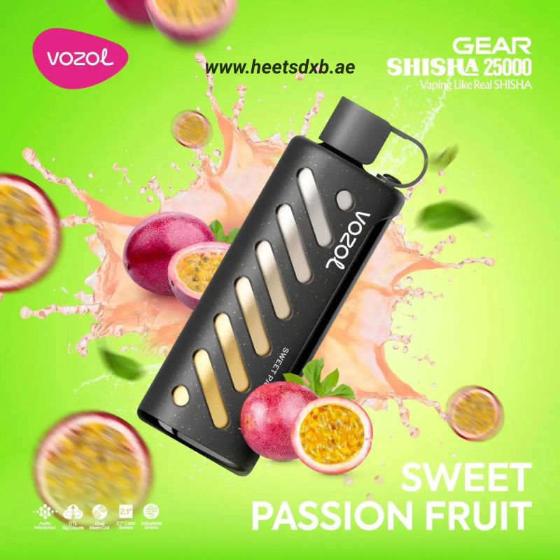 Vozol Gear Shisha 25000 Puffs Disposable Vape In Dubai Sweet Passion Fruit
