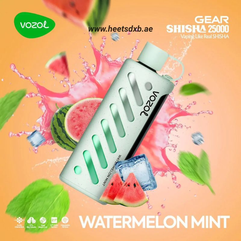 Vozol Gear Shisha 25000 Puffs Disposable Vape In Dubai Watermelon Mint
