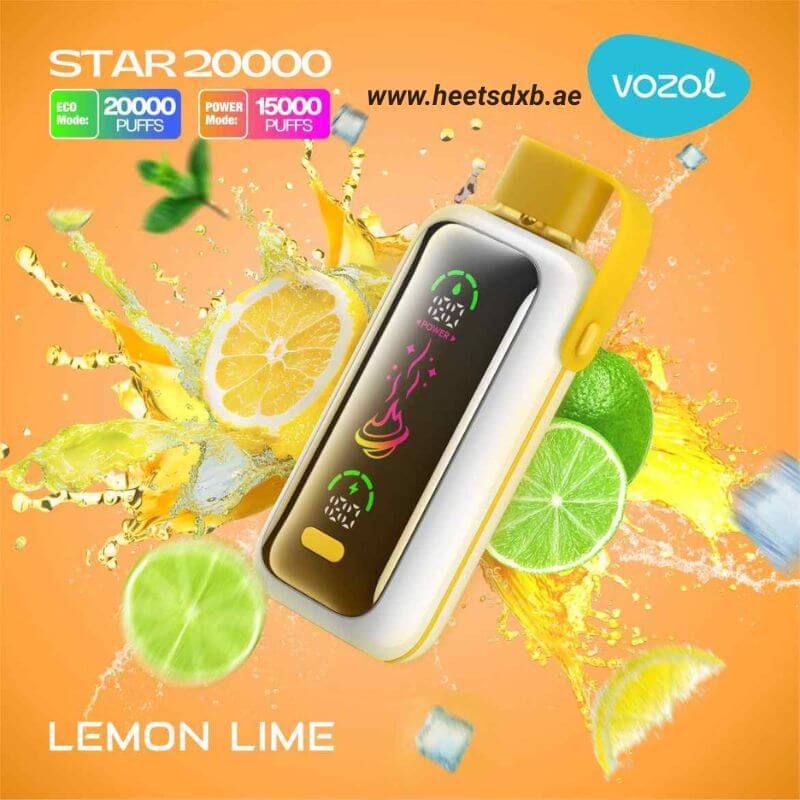Vozol Star 20000 Puffs Disposable Vape In Dubai Lemon Lime
