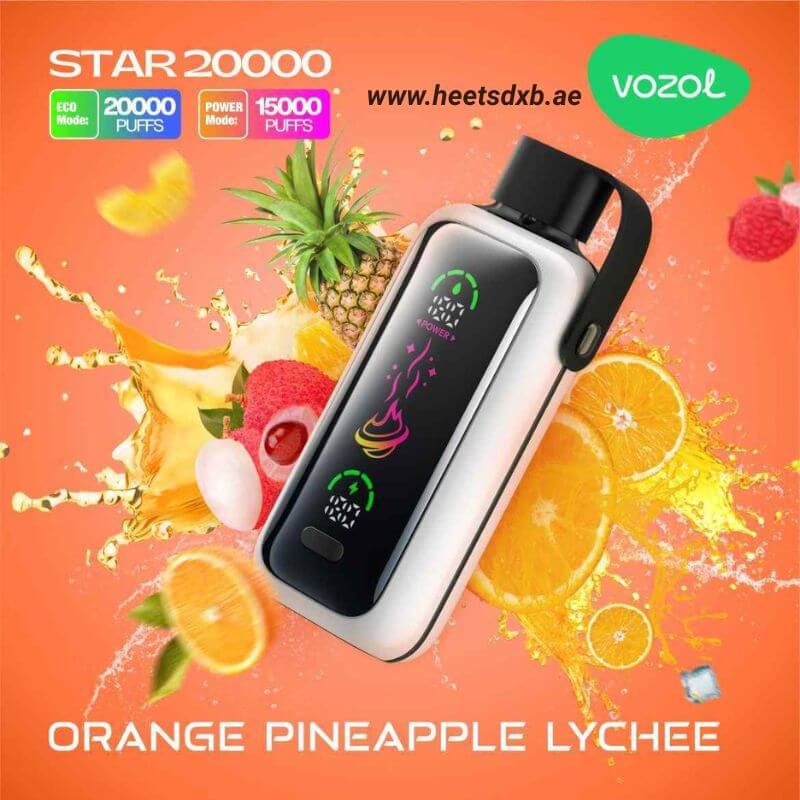 Vozol Star 20000 Puffs Disposable Vape In Dubai Orange Pineapple Lychee

