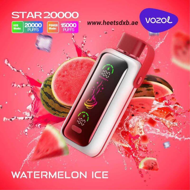 Vozol Star 20000 Puffs Disposable Vape In Dubai Watermelon Ice
