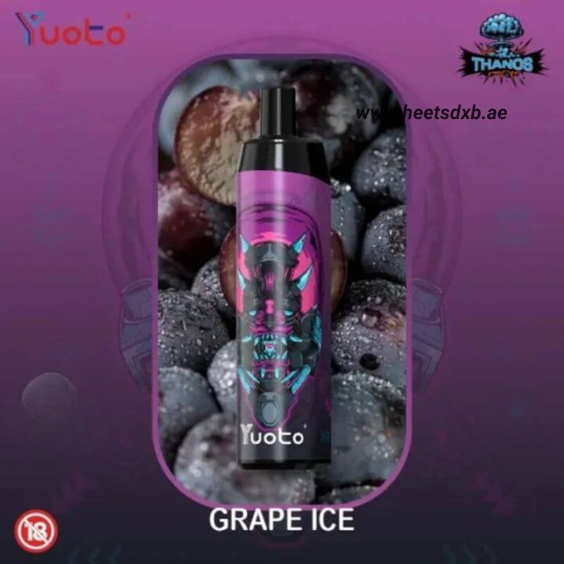Yuoto Thanos 5000 Puffs Disposable Vape in Dubai Grape ice
