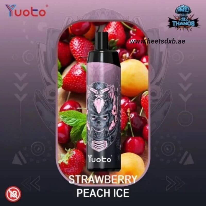 Yuoto Thanos 5000 Puffs Disposable Vape in Dubai Strawberry peach ice
