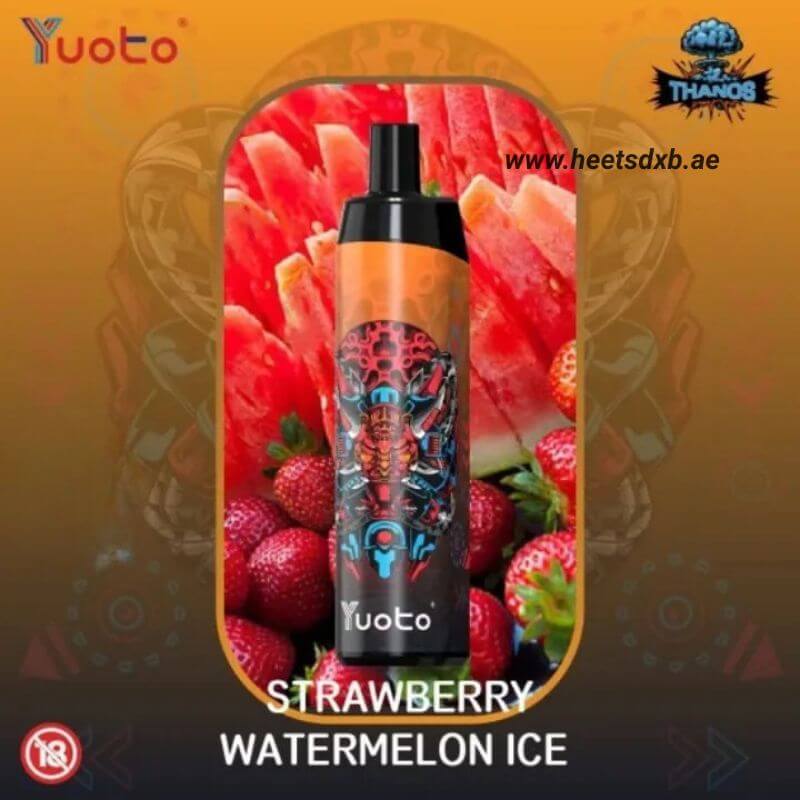 Yuoto Thanos 5000 Puffs Disposable Vape in Dubai Strawberry watermelon ice
