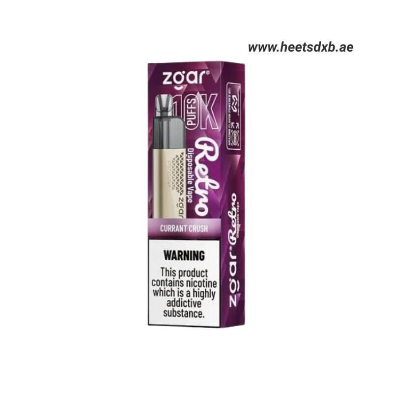 ZGAR Retro 10000 Puffs 5%(50mg) Nicotine in Dubai CURRANT CRUSH
