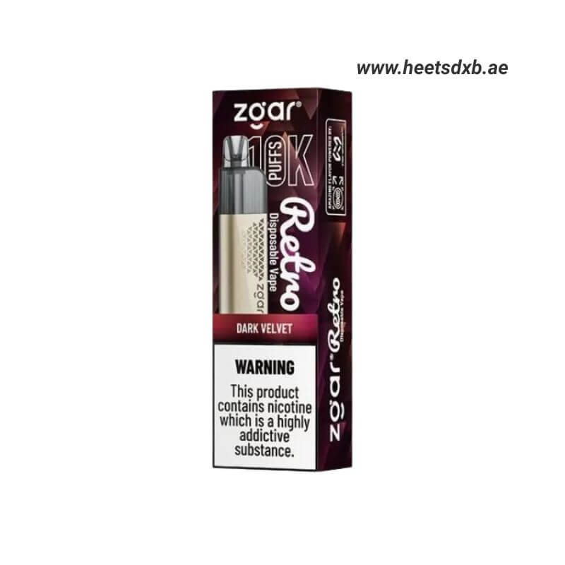 ZGAR Retro 10000 Puffs 5%(50mg) Nicotine in Dubai DARK VELVET
