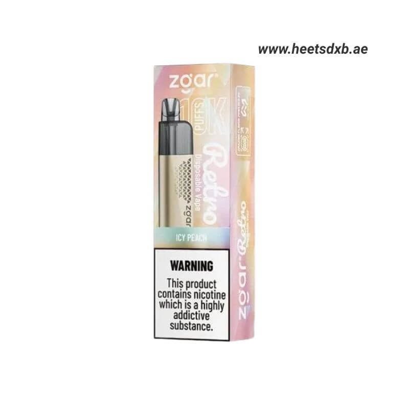 ZGAR Retro 10000 Puffs 5%(50mg) Nicotine in Dubai ICY PEACH
