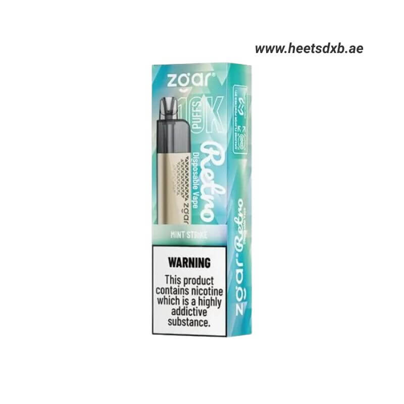 ZGAR Retro 10000 Puffs 5%(50mg) Nicotine in Dubai MINT STRIKE
