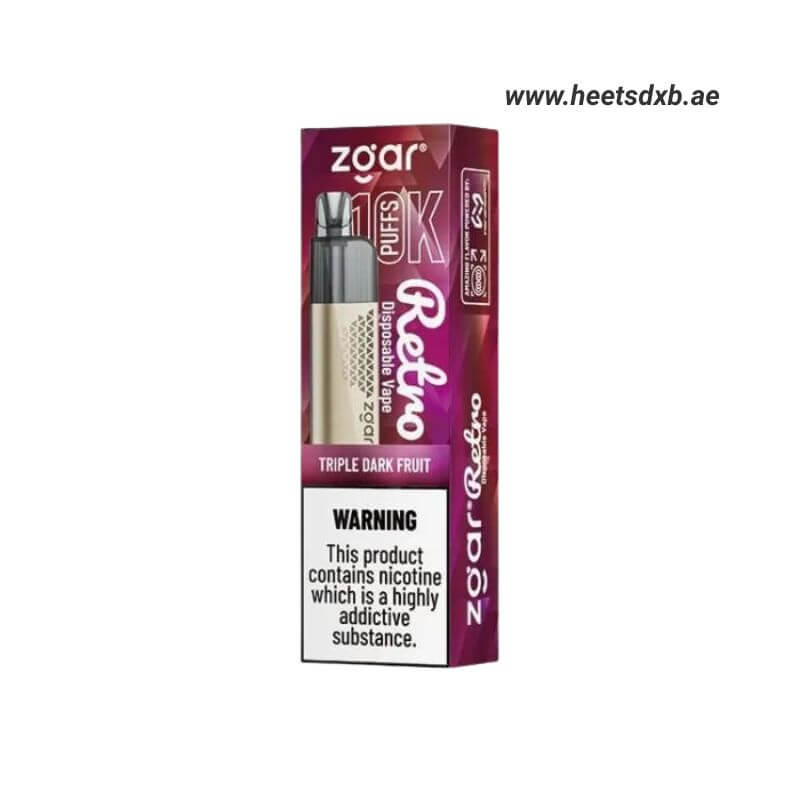 ZGAR Retro 10000 Puffs 5%(50mg) Nicotine in Dubai TRIPLE DARK FRUIT
