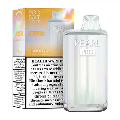 POD SALT PEARL PRO 10000 PUFFS PEACH MANGO