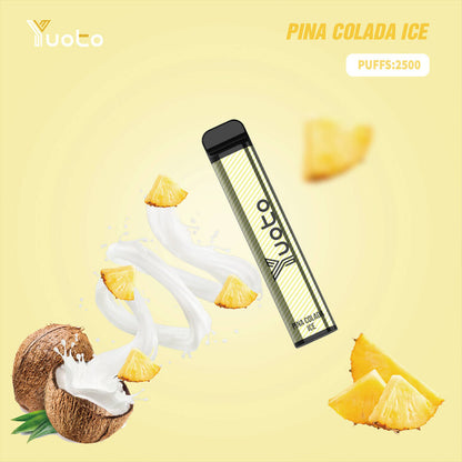 YUOTO XXL 2500 PUFFS PINA COLADA ICE