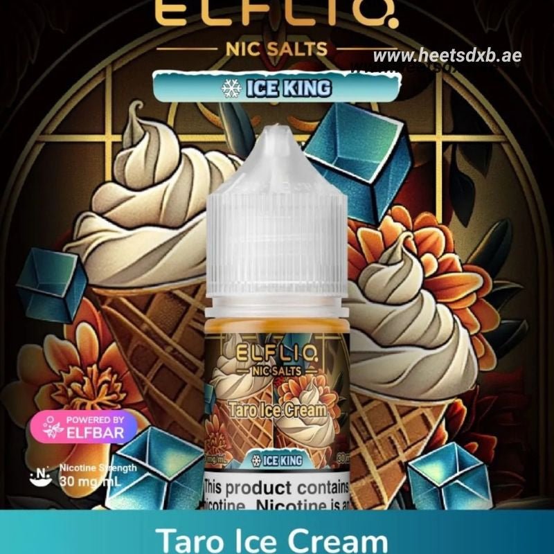 ElfliqSaltnicE-liquid30MGinDubaiTaroIceCream.jpg Elfliq Saltnic E-liquid 30MG in Dubai - Image 1