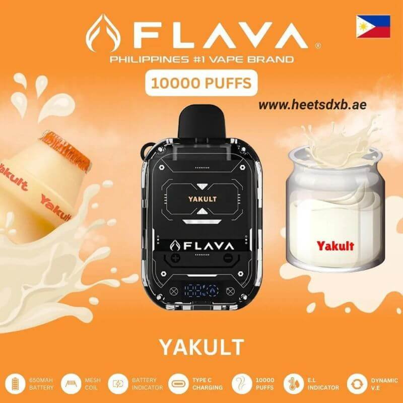 FlavaNimmbox10000PuffsDisposableVapeInDubaiYakult.jpg Flava Nimmbox 10000 Puffs Disposable Vape In Dubai - Image 1