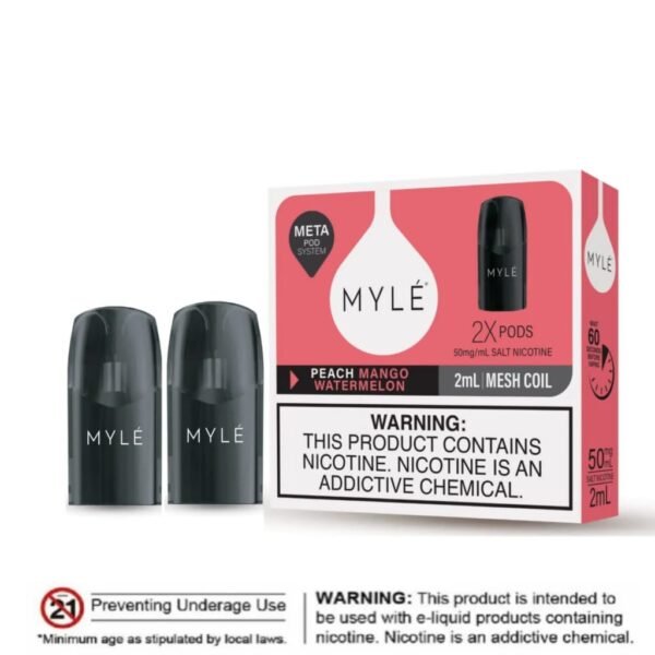 Best MYLE V5 META PODS 1600 PUFFS 2pcs/pack