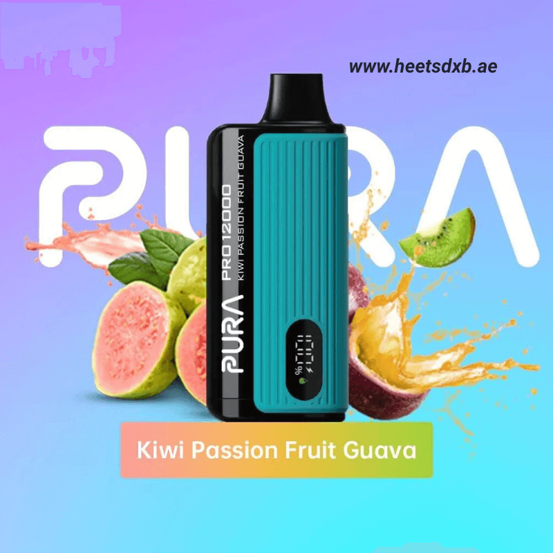 PURAPro12000PuffsDisposableVapeinDubaiKiwiPassionFruitGuava.png PURA Pro 12000 Puffs Disposable Vape in Dubai - Image 1