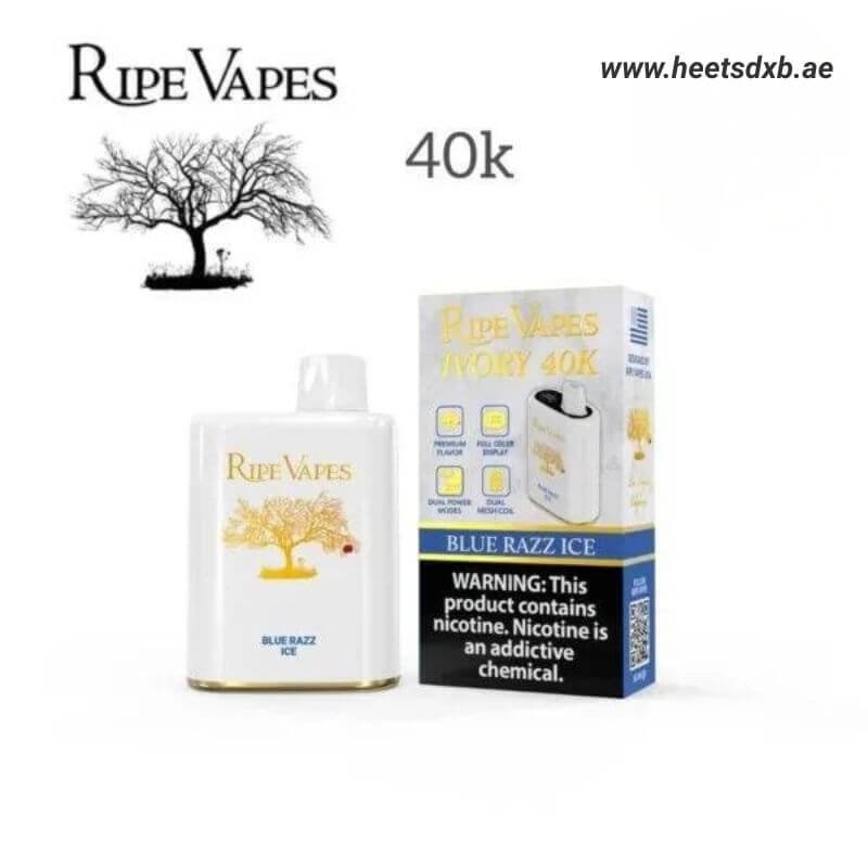 RipeVapesIVORY40000PuffsDisposableVapeBlueRazzIce.jpg Ripe Vapes IVORY 40000 Puffs Disposable Vape in Dubai - Image 1