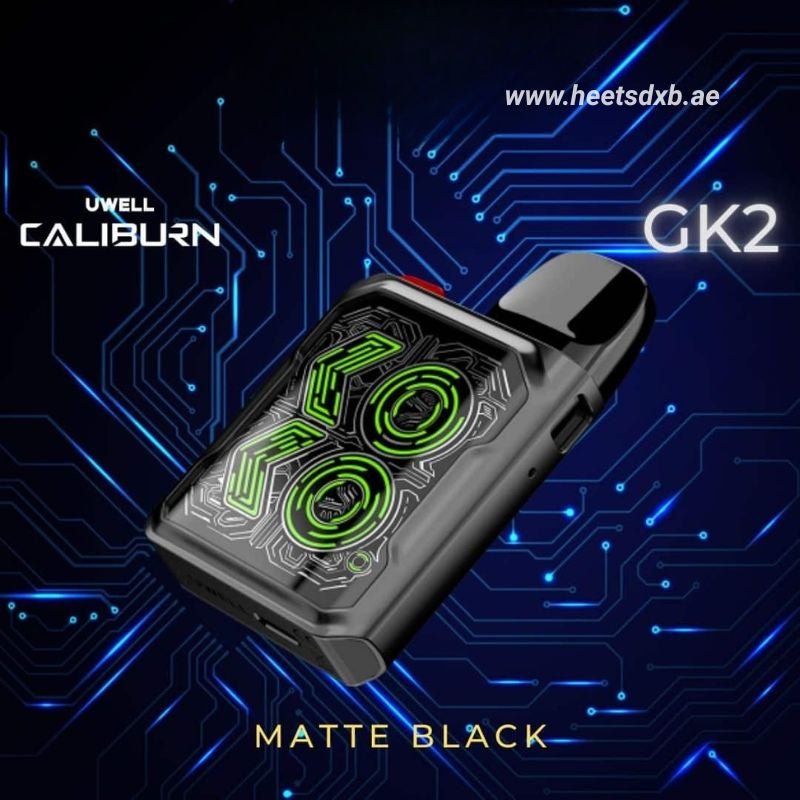 UWELLCALIBURNGK2PODSYSTEMinDubaiMatteBlack.jpg Uwell Caliburn GK2 20W Pod System in Dubai - Image 1