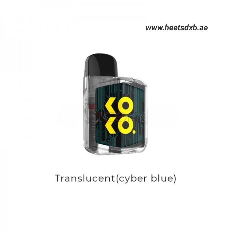 UwellCaliburnKokoPrimeVisionKitinDubaiTranslucentCyberBlue.jpg Uwell Koko Prime Vision Pod System in Dubai - Image 1