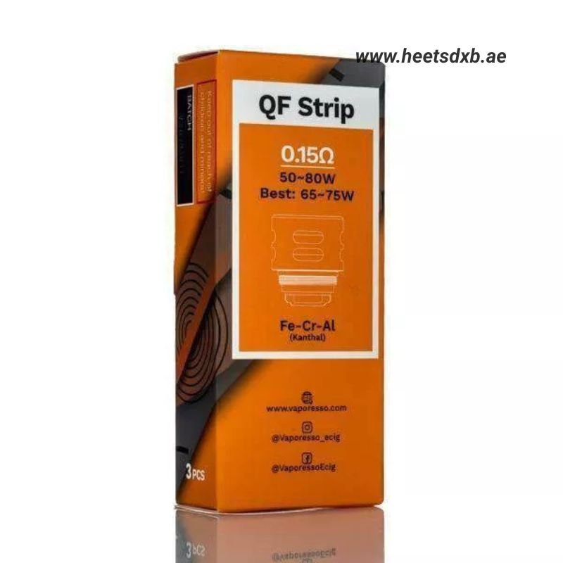 VAPORESSOQFREPLACEMENTCOILS-3PCinDubaiQFSTRIP0.15OHM.jpg VAPORESSO QF REPLACEMENT COILS-3PC in Dubai - Image 1